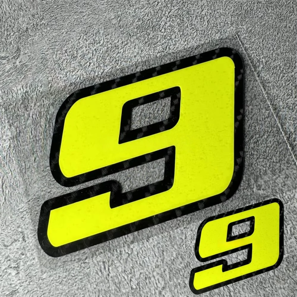 Motorcycle Gear Yellow - 2Pcs/Set Neon Yellow 0-9 Racing Number
