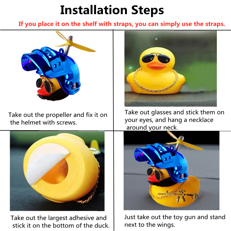 Car Cute Little Yellow Duck Wi - Motorcycle Gear Yellow review and price
