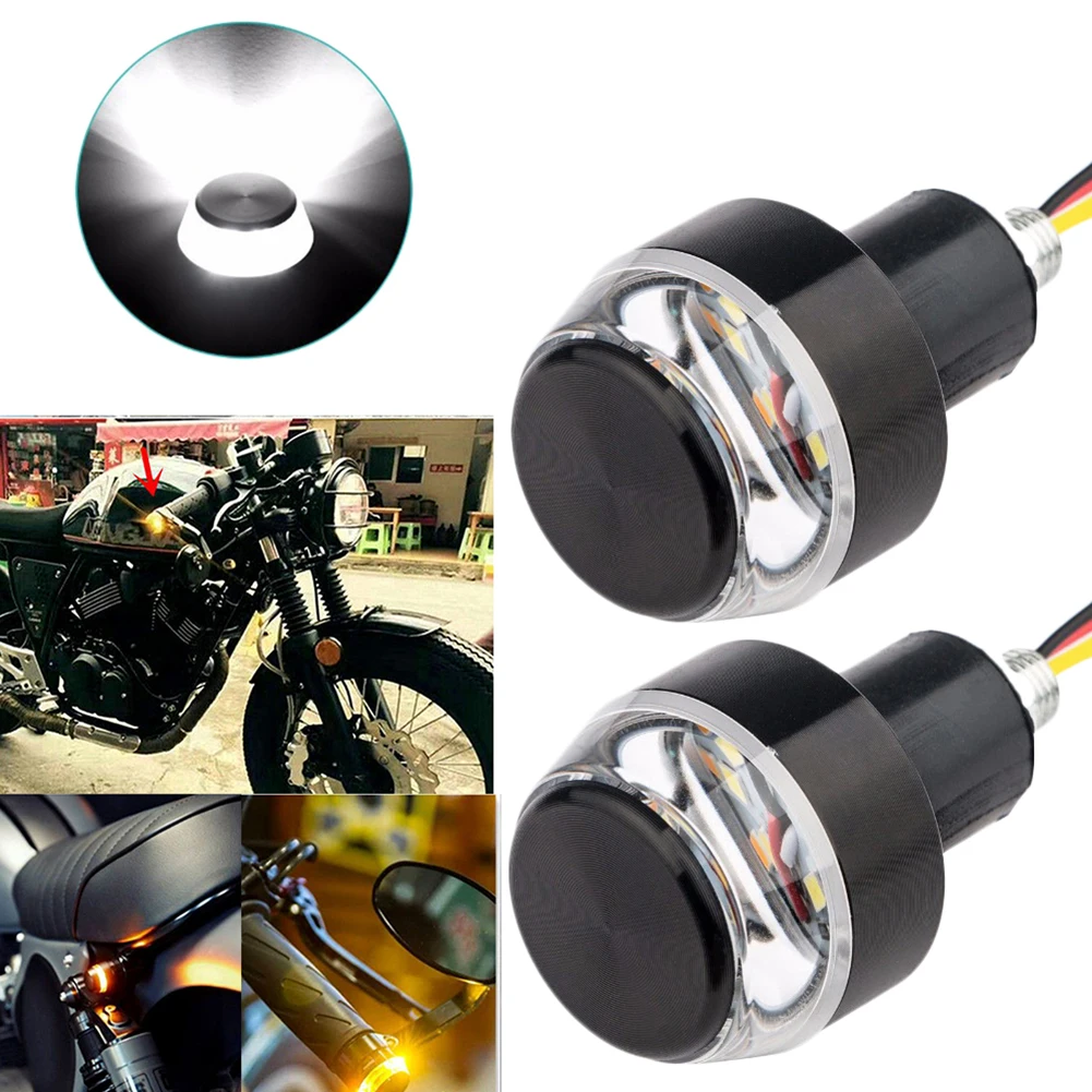 2pcs Handle Grip Bar Blinker S - Motorcycle Gear Yellow review and price