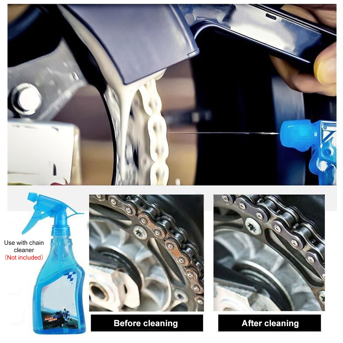 Motorcycle Bike Chain Cleaner  - Motorcycle Gear Up review and price