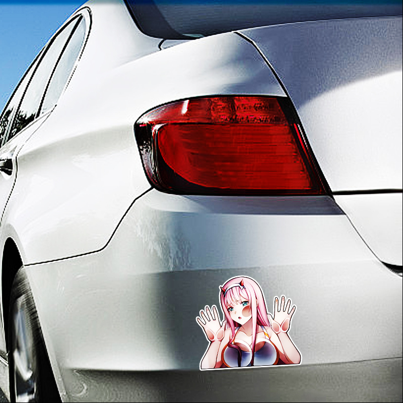 Zero Two Windows Car Stickers  - Motorcycle Gear Up review and price