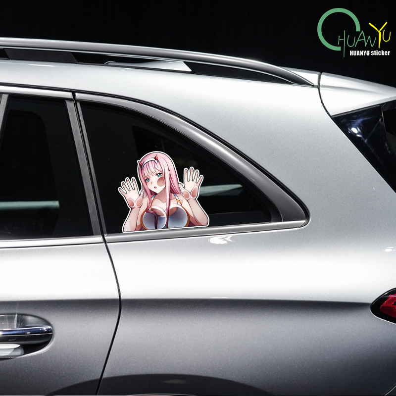 Zero Two Windows Car Stickers  - Motorcycle Gear Up review and price