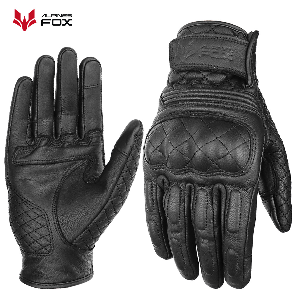 Retro Motorcycle Gloves Real L - Motorcycle Gear Yellow review and price