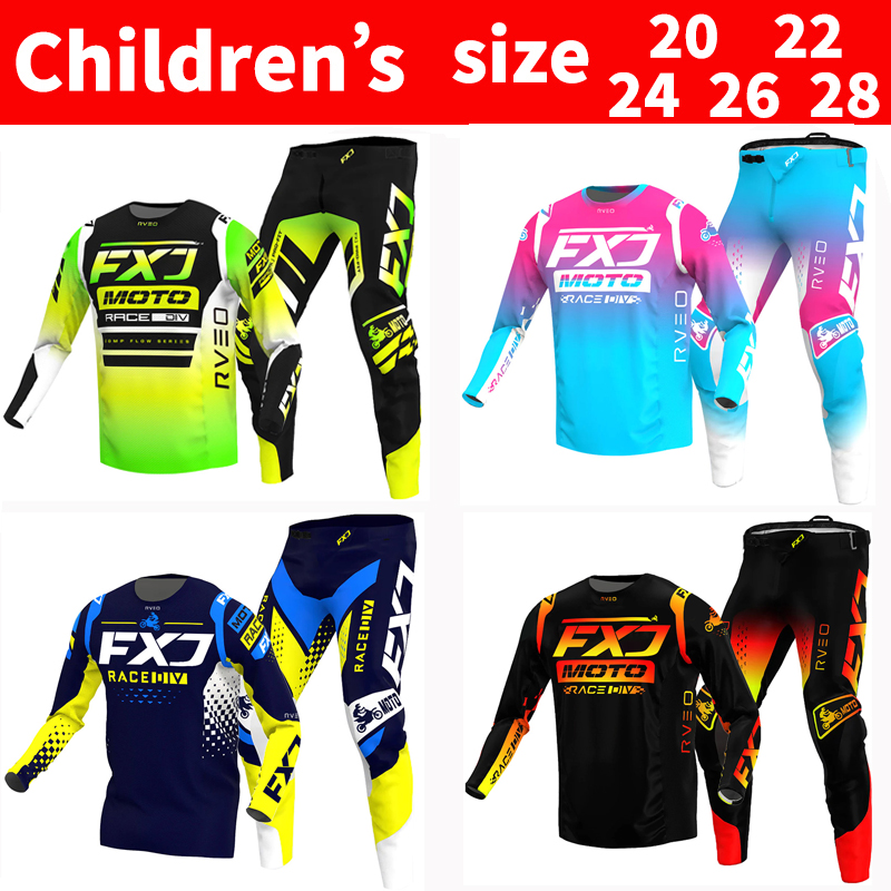 FXJ Motocross Jersey and Pants - Motorcycle Gear Youth review and price