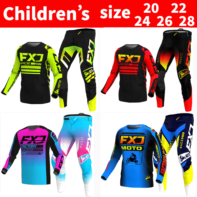 FXJ Motocross Jersey and Pants - Motorcycle Gear Youth review and price