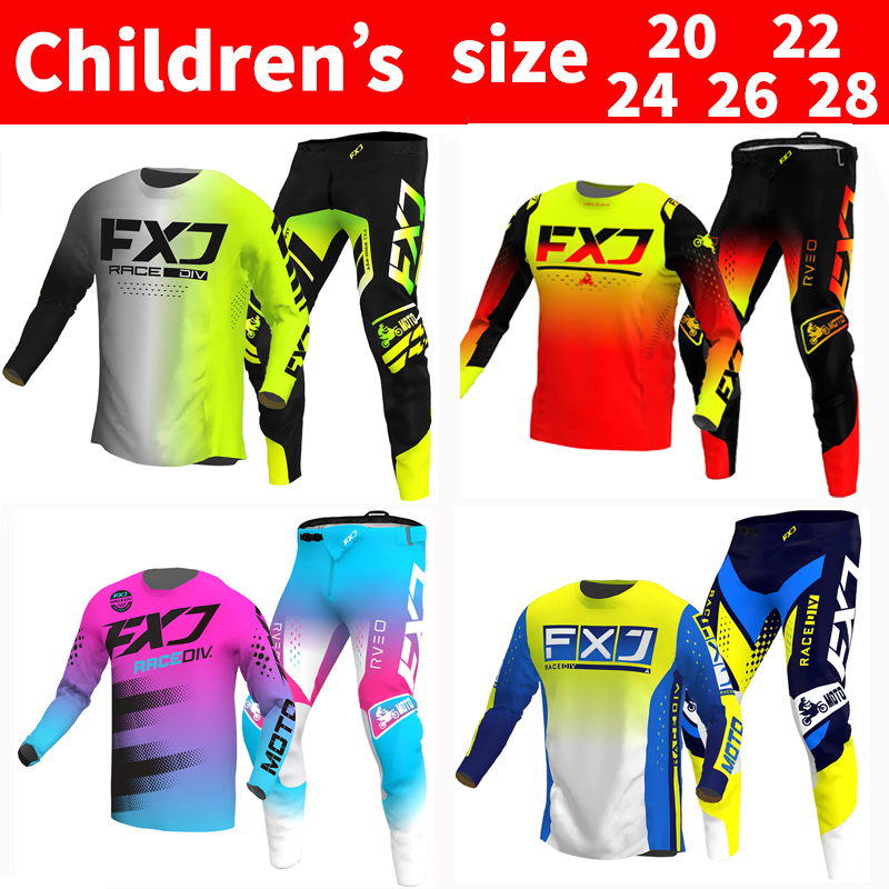 FXJ Motocross Jersey and Pants - Motorcycle Gear Youth review and price