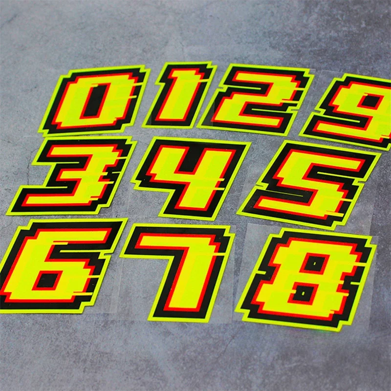 0123456789 Yellow Numbers Moto - Motorcycle Gear Yellow review and price