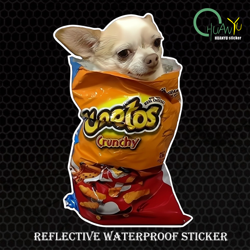 Cute puppy reflective sticker  - Motorcycle Gear Up review and price